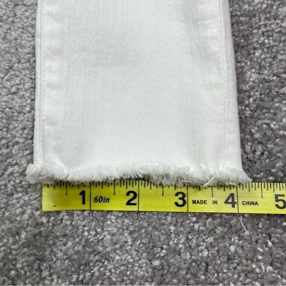 Frame Jeans Women’s (Tag 26) Actual 24 White Ripped Distressed Skinny Slim Fit - Picture 16 of 16